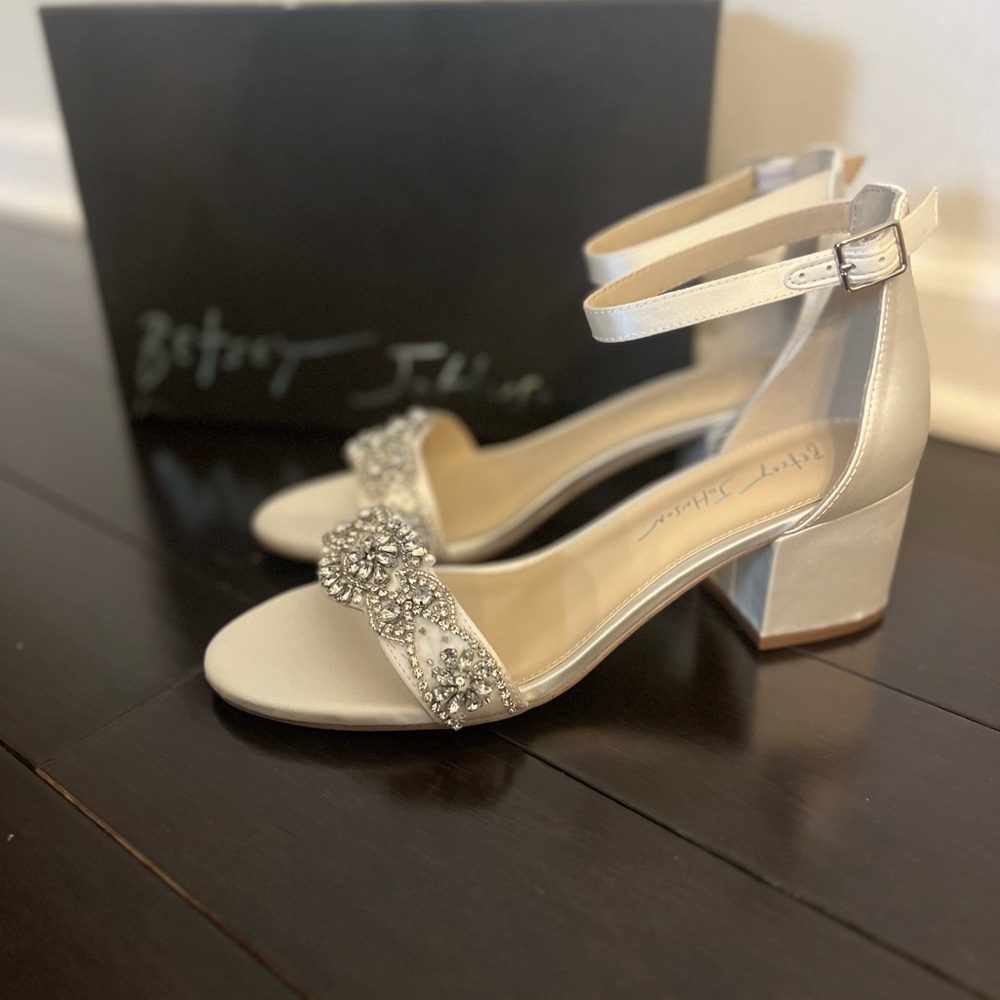 Betsey Johnson “Something Blue” Block Heel Sandals